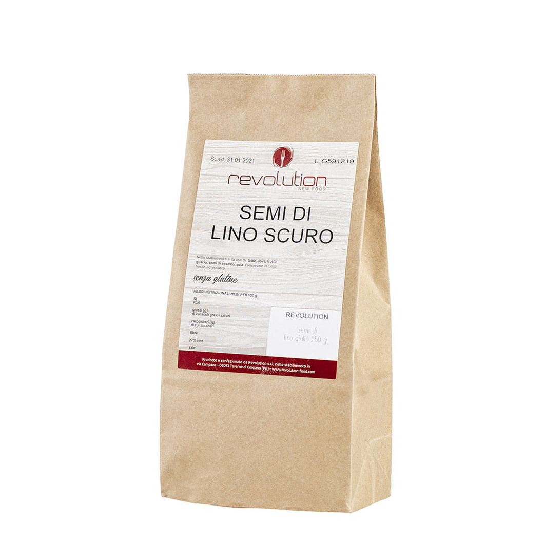 SEMI DI LINO MARRONI 250 G.